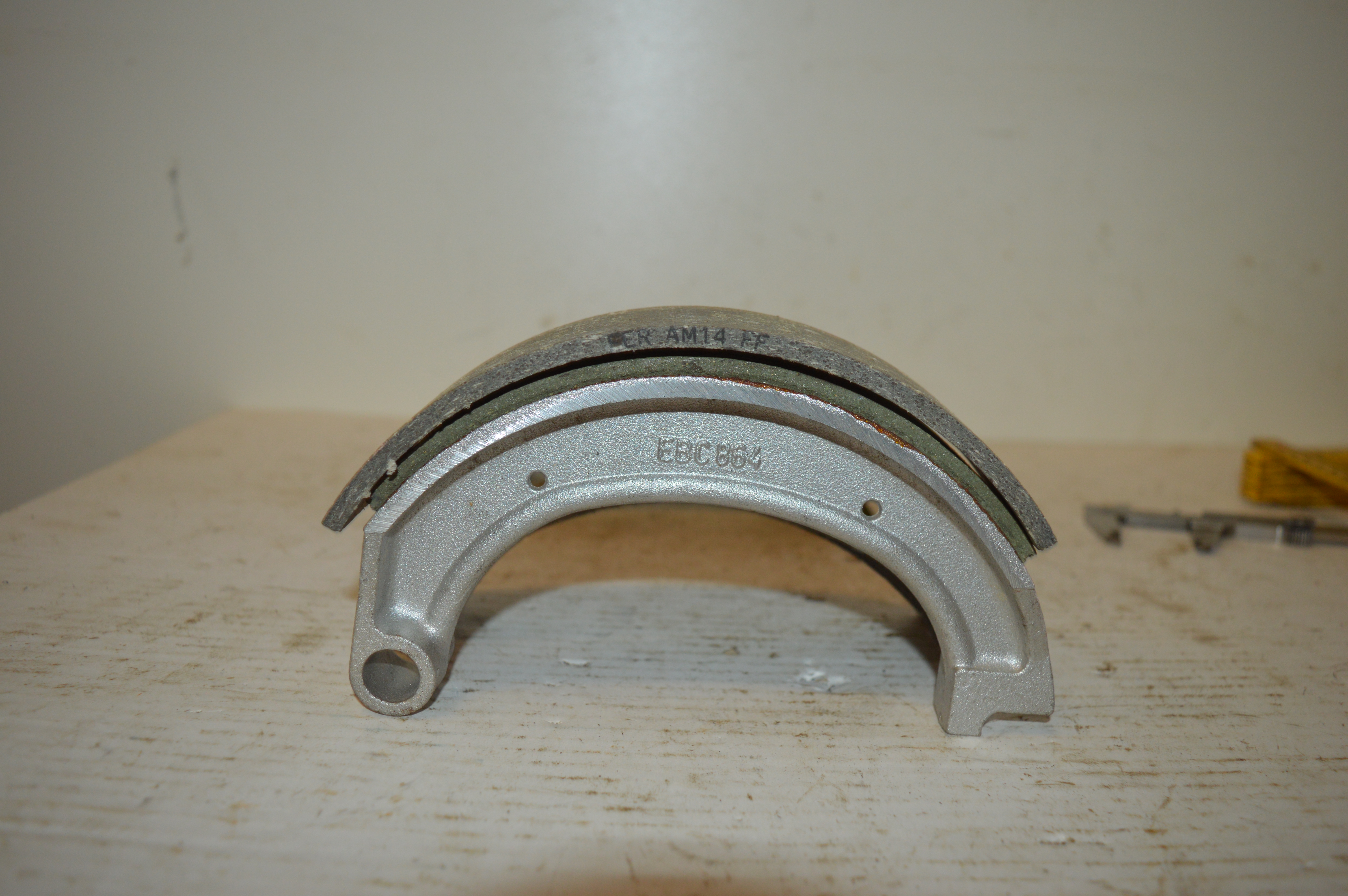 Ferodo remschoenen grijs lengte 170 mm