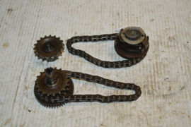 Norton Dominator 88 tandwiel/kettingen/vervroeging