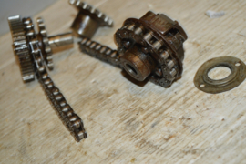 Norton Dominator 88 tandwiel/kettingen/vervroeging