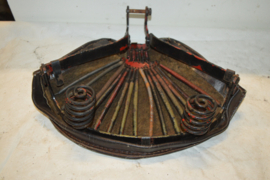Zadel leer met zadelveren lengte 32cm/breed 41cm