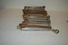 Dyna Steel steek/ring sleutels 23 stuks Engelse maten