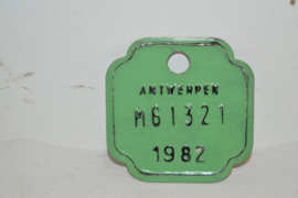 Belastingplaat België Antwerpen 1968-1985 13 stuks