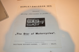 Harley Davison folder 1914 de kolk Delft