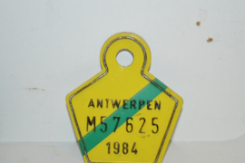 Belastingplaat België Antwerpen 1968-1985 13 stuks