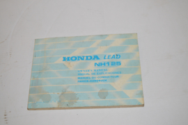 Honda lead NH 125 instructie boekje