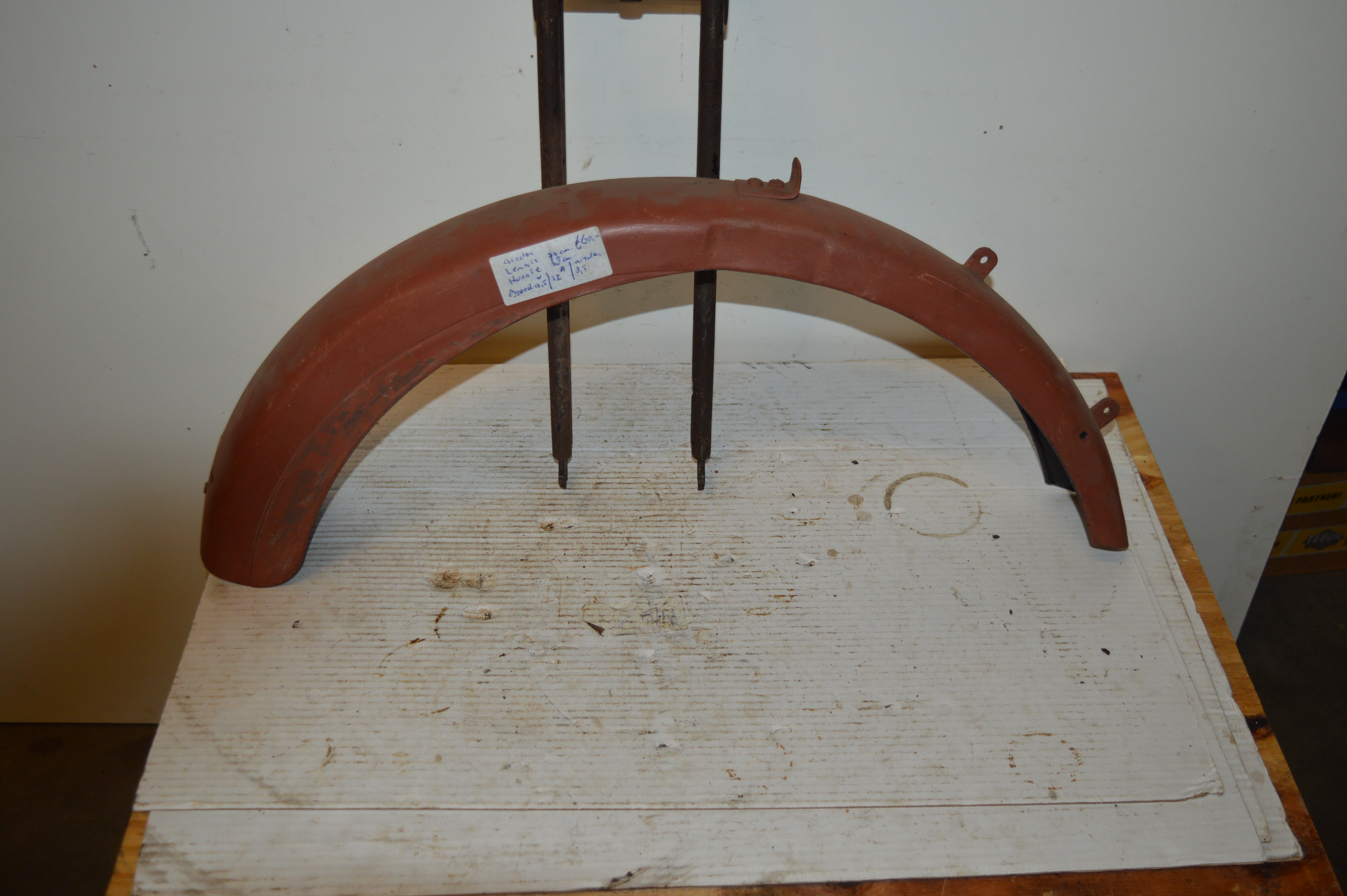 Spatbord voor Girder fork lengte 72 cm