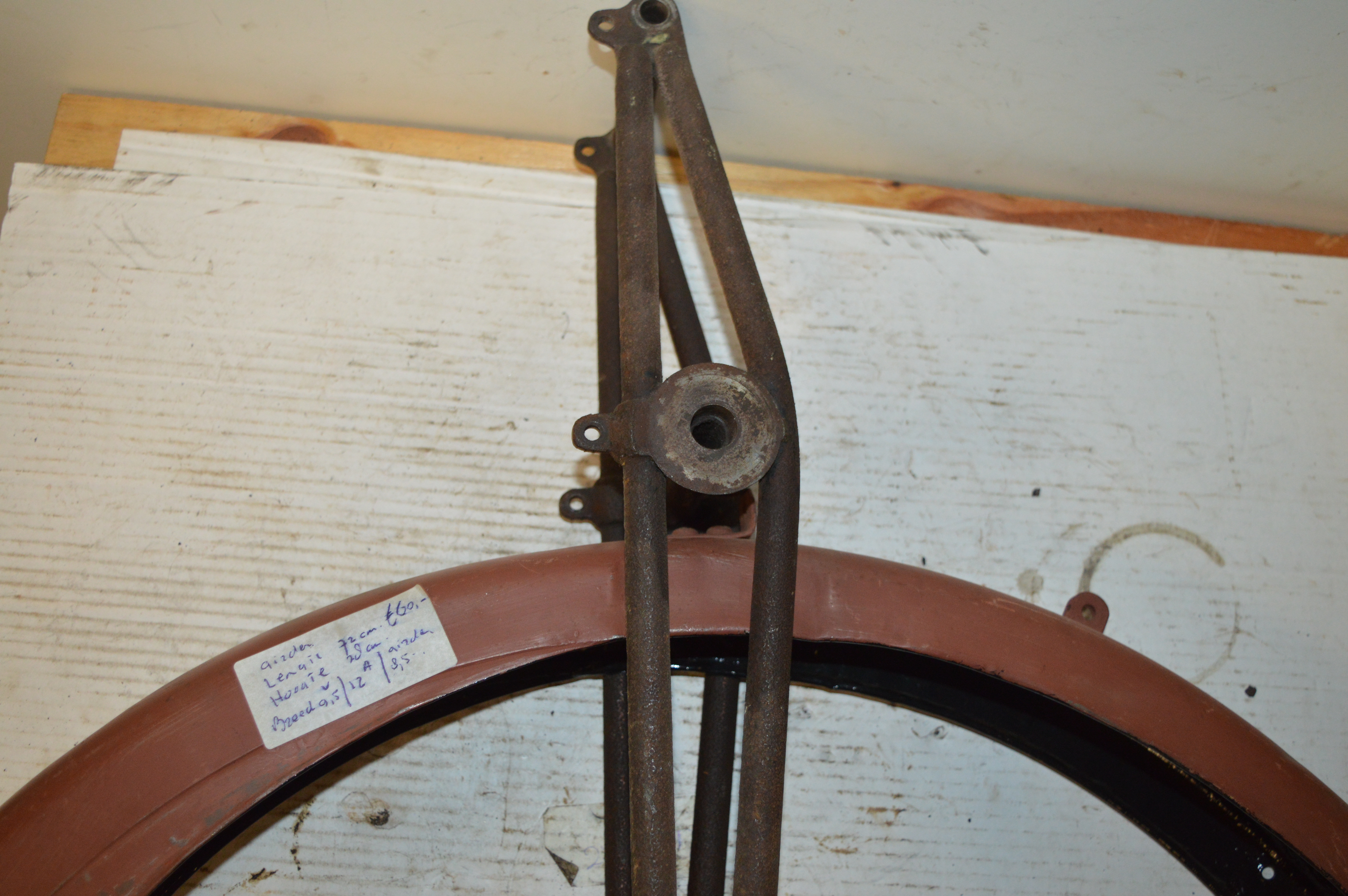 Spatbord voor Girder fork lengte 72 cm
