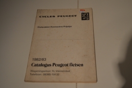 Peugeot fietsen onderdelen catalogus-prijslijst 1982-1983