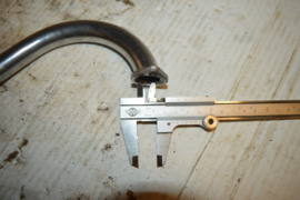 Zundapp uitlaat bocht lengte 59 cm/buitenmaat 22 mm