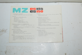 MZ ES 125/ES 150 folder