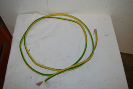 Elektra kabel/Massa/Aarde kabel Groen/Geel 8mm