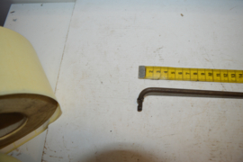 schakel stang lengte 45cm/dik 6.4mm