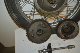 Norton Achterwiel 19 inch3.50 compleet