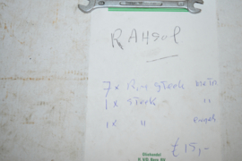 Rahsol ring/steek sleutels 9 stuks
