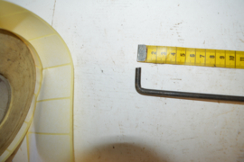 schakel stang lengte 20cm/dik 6mm