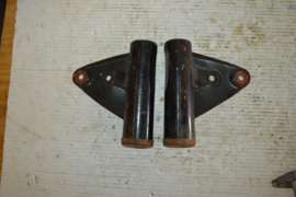 Koplamp oren metaal lengte 175 mm/diameter 39 mm