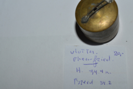 Ehrenfried vlotter messing hoog 34.4 mm