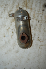 Mobylette uitlaat chroom