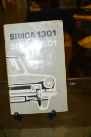 Simca 1301 instructie boek