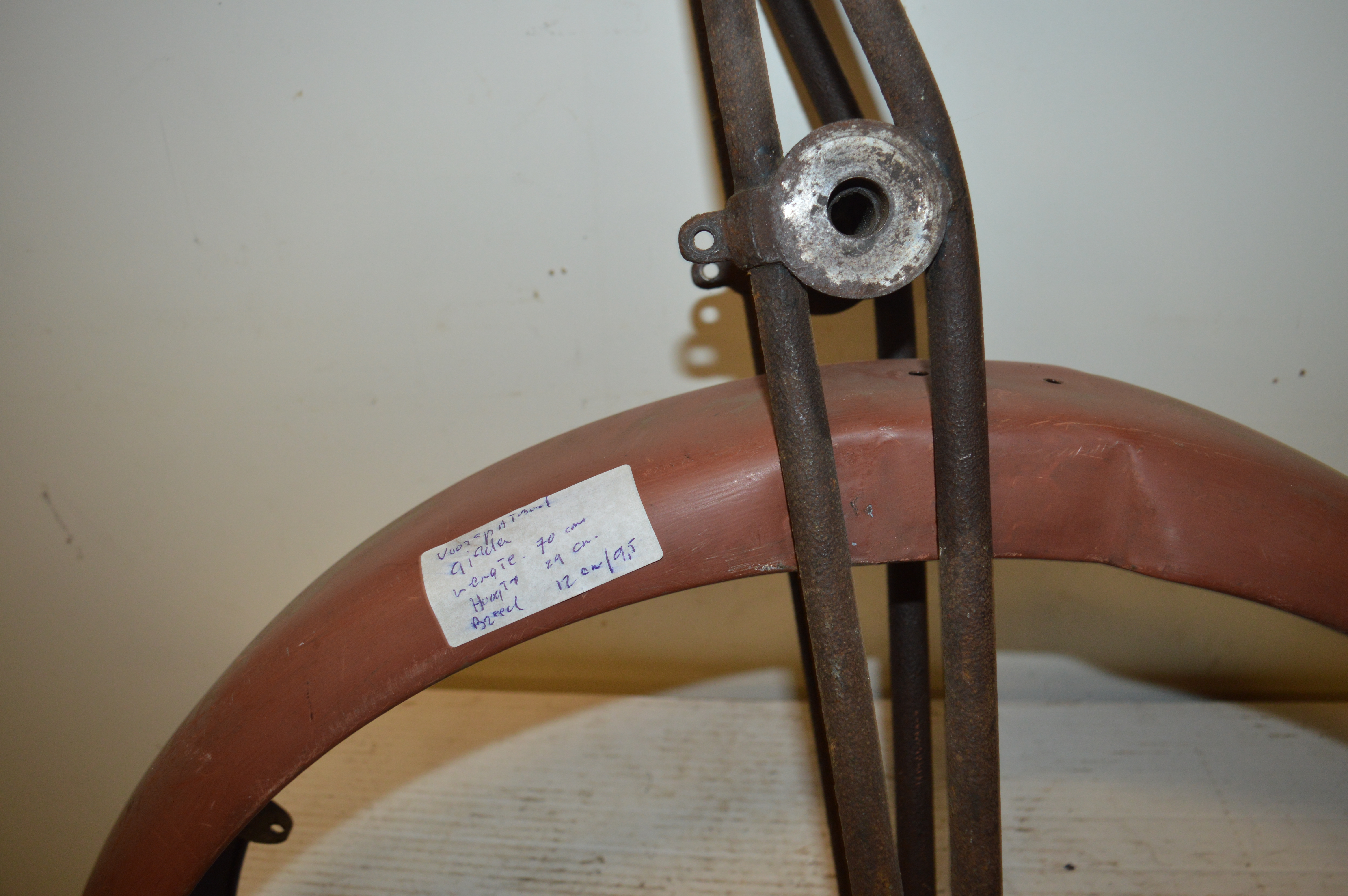 Spatbord voor girder fork lengte 70 cm