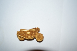 Motorfiets goud kleur mini model