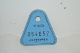 Belastingplaat België Antwerpen 1968-1985 13 stuks