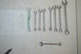 Rahsol ring/steek sleutels 9 stuks