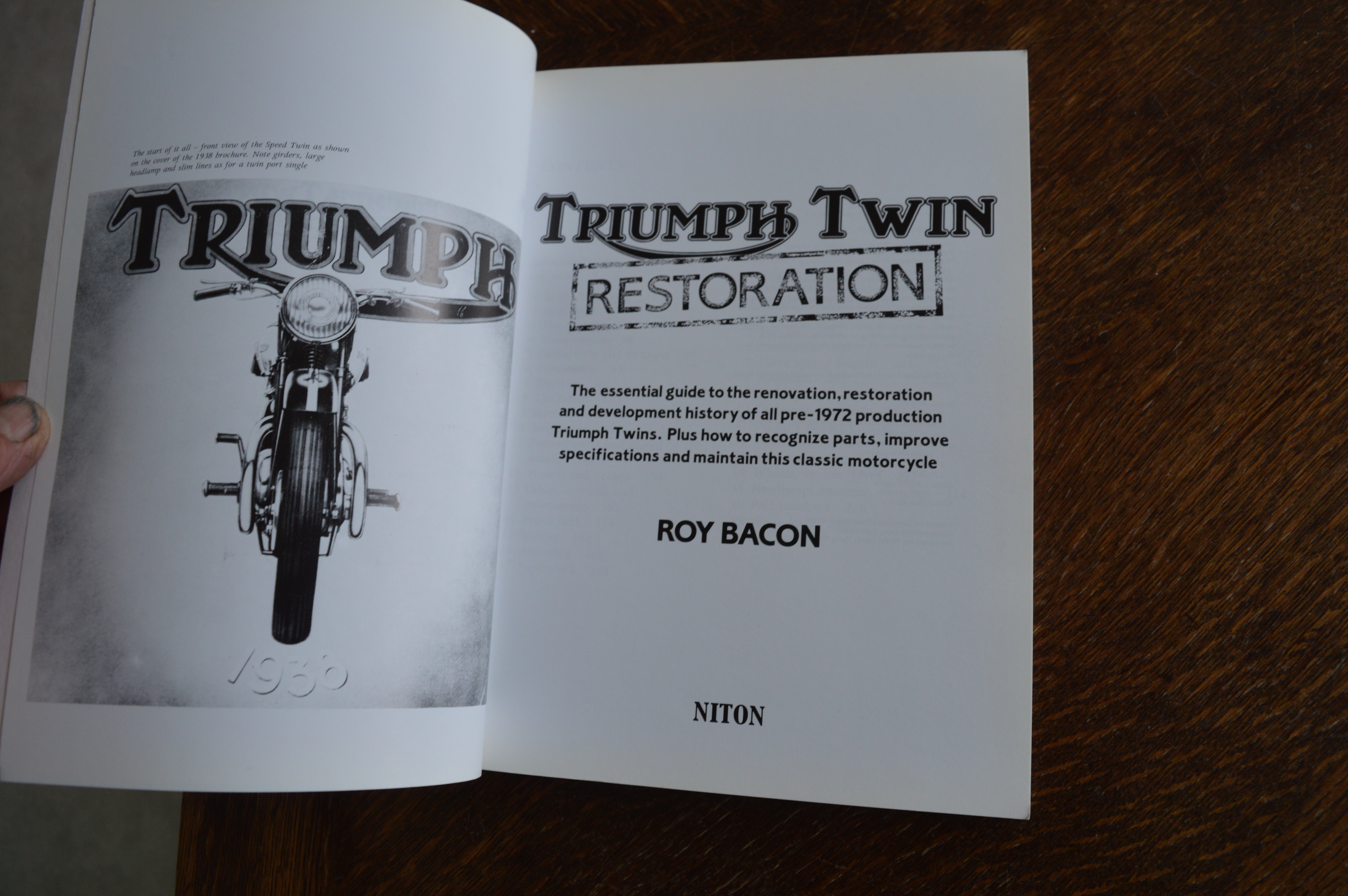 Triumph Twin restoration Roy Bacon