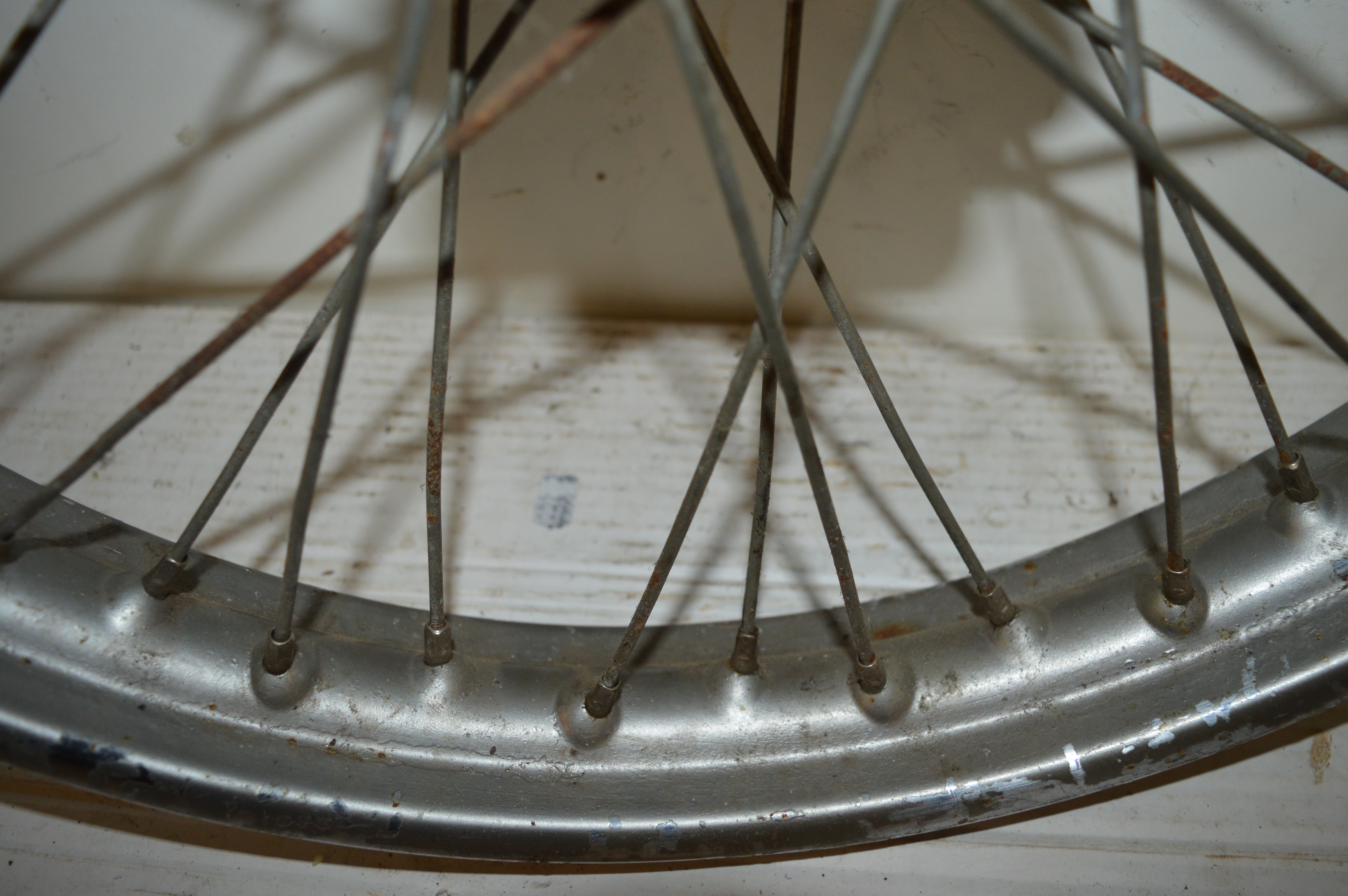 Bsa Achter wiel 19 inch WM2- 40 spaken