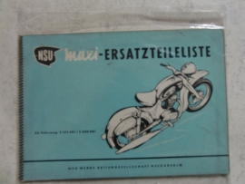 NSU maxi onderdelenboek