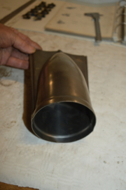 Tweetakt Uitlaat eind stukken/lengte 24 cm/breed 90/150mm