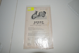 Goggo 150/200/200 S vanaf 1953 scooter instructie onderhoud boekje