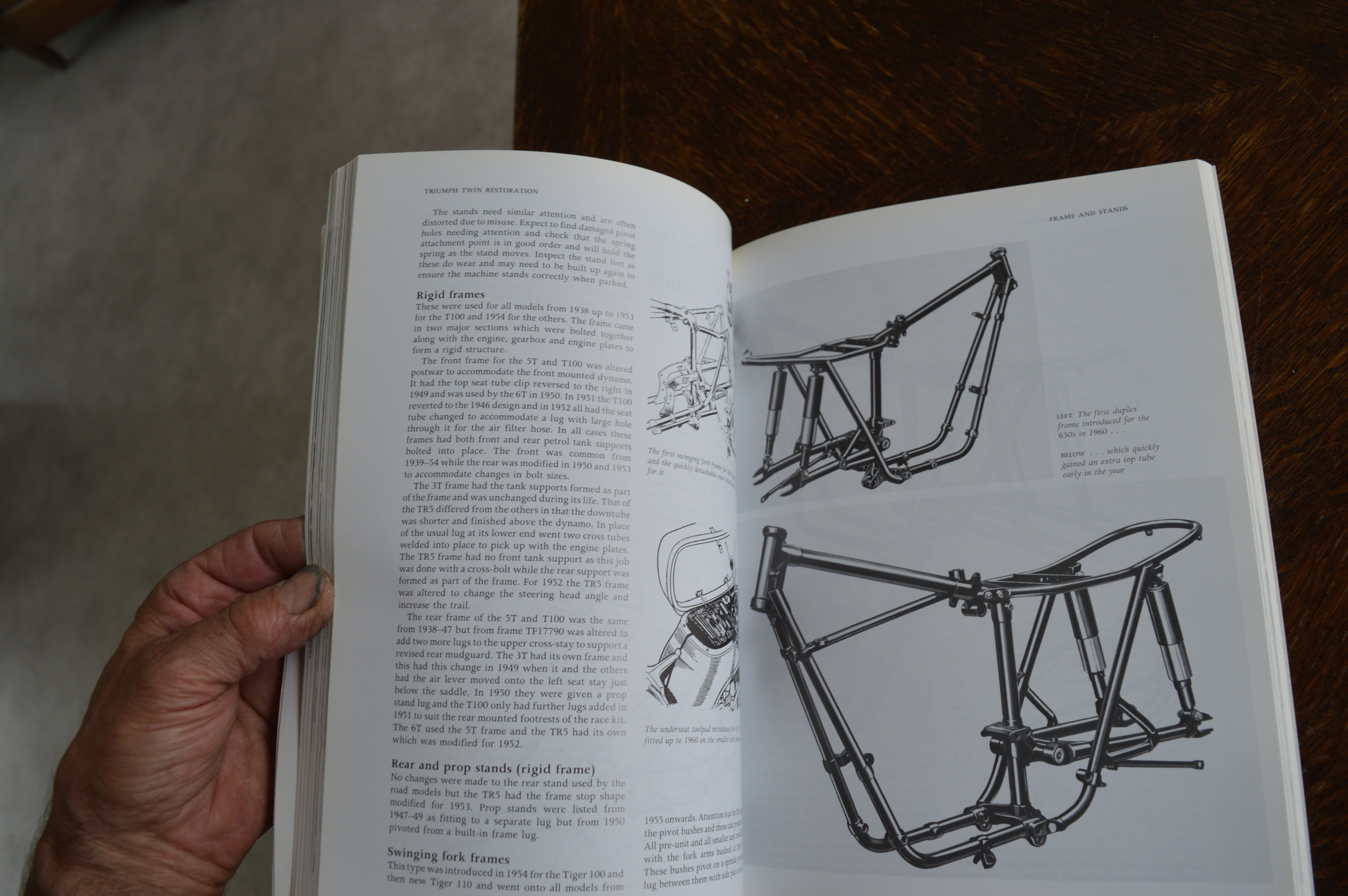 Triumph Twin restoration Roy Bacon