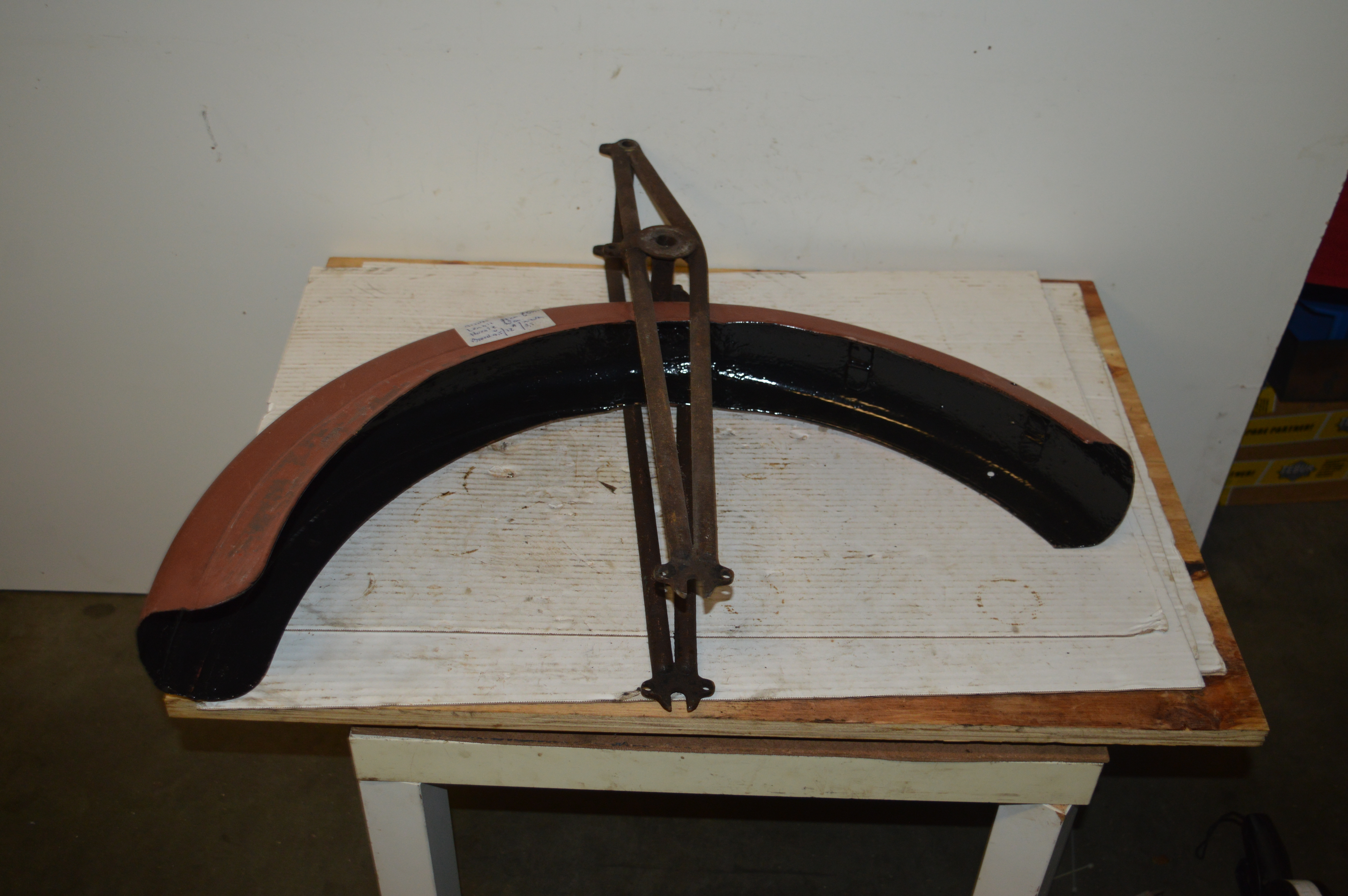 Spatbord voor Girder fork lengte 72 cm