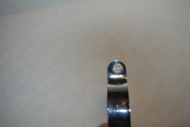 Uitlaat ophang beugel/90mm/breed 25 mm/chroom