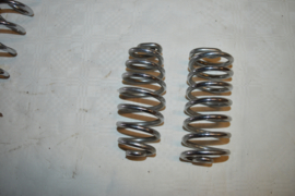 Zadel veren chroom/lengte 14cm/gat 10mm