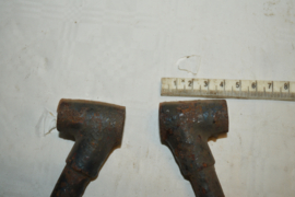 Matchless/AJS spatbord handgrepen stel lengte 23 cm