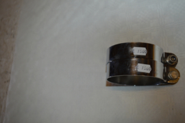 Uitlaat ophang beugel/90mm/breed 25 mm/chroom