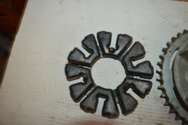 Achter tandwiel/rubber