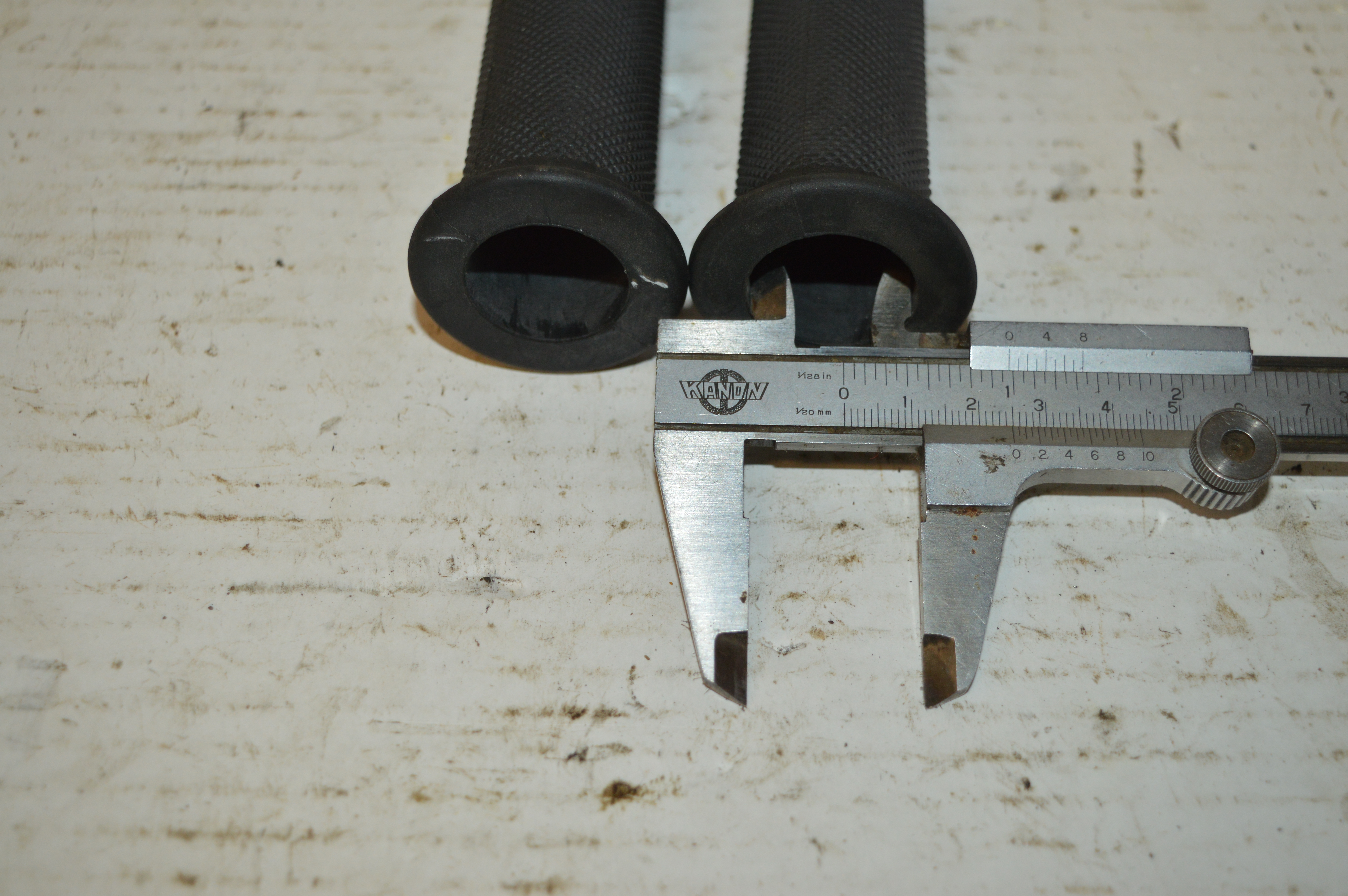 Stuur rubber duims/25 mm/lengte 155 mm
