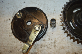 Royal Enfield kettingwiel/achter remplaat/adapter