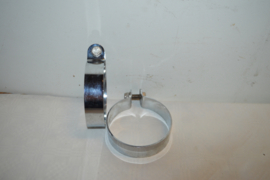 Uitlaat ophang beugel/90mm/breed 25 mm/chroom