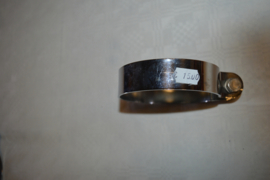 Uitlaat ophang beugel/90mm/breed 25 mm/chroom