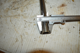 Zundapp uitlaat bocht lengte 59 cm/buitenmaat 22 mm