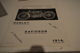 Harley Davison folder 1914 de kolk Delft