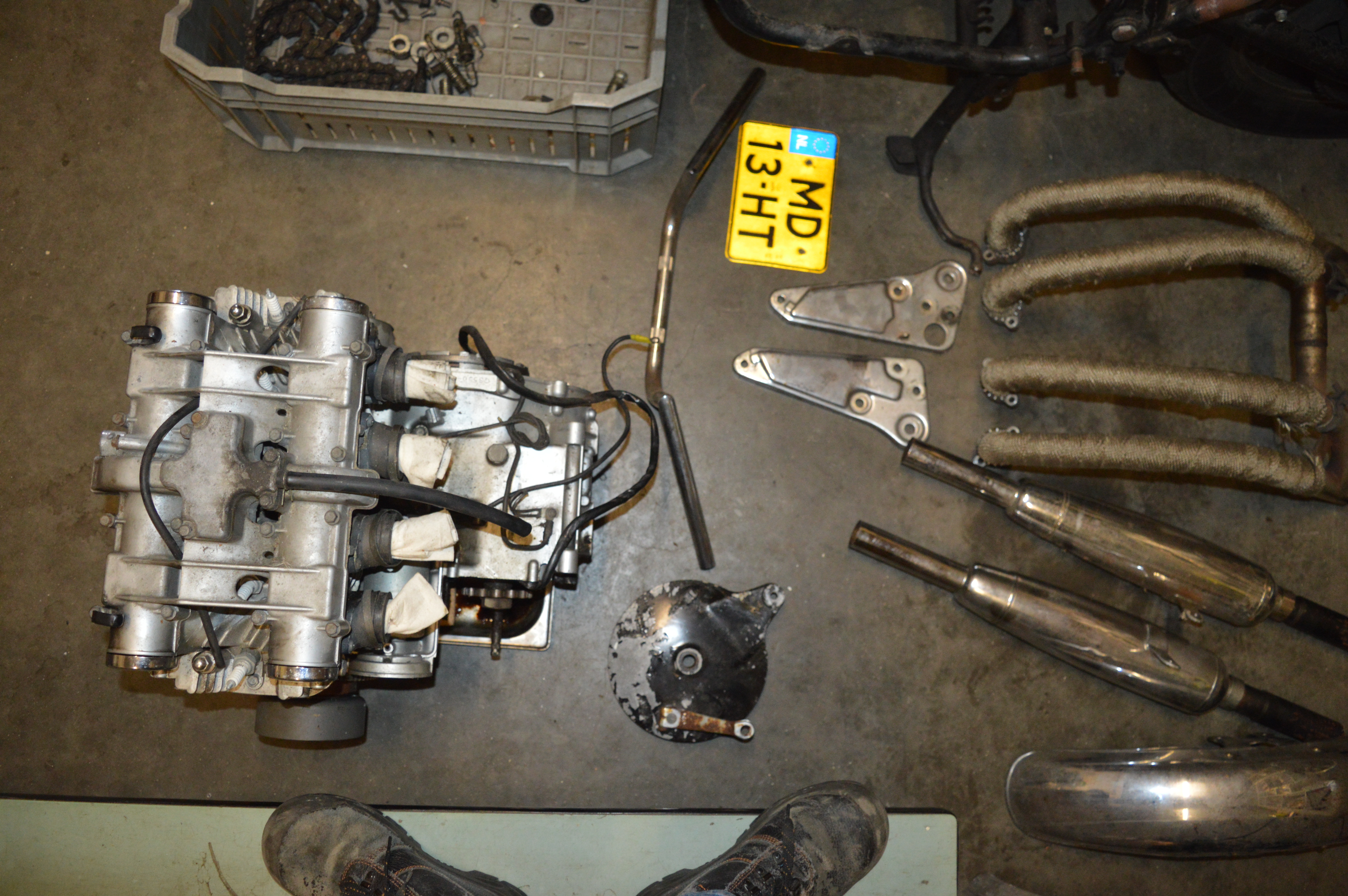 Suzuki GS 550E/1982/ kenteken/stijfframe/project