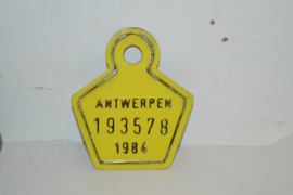 Belastingplaat België Antwerpen 1968-1985 13 stuks