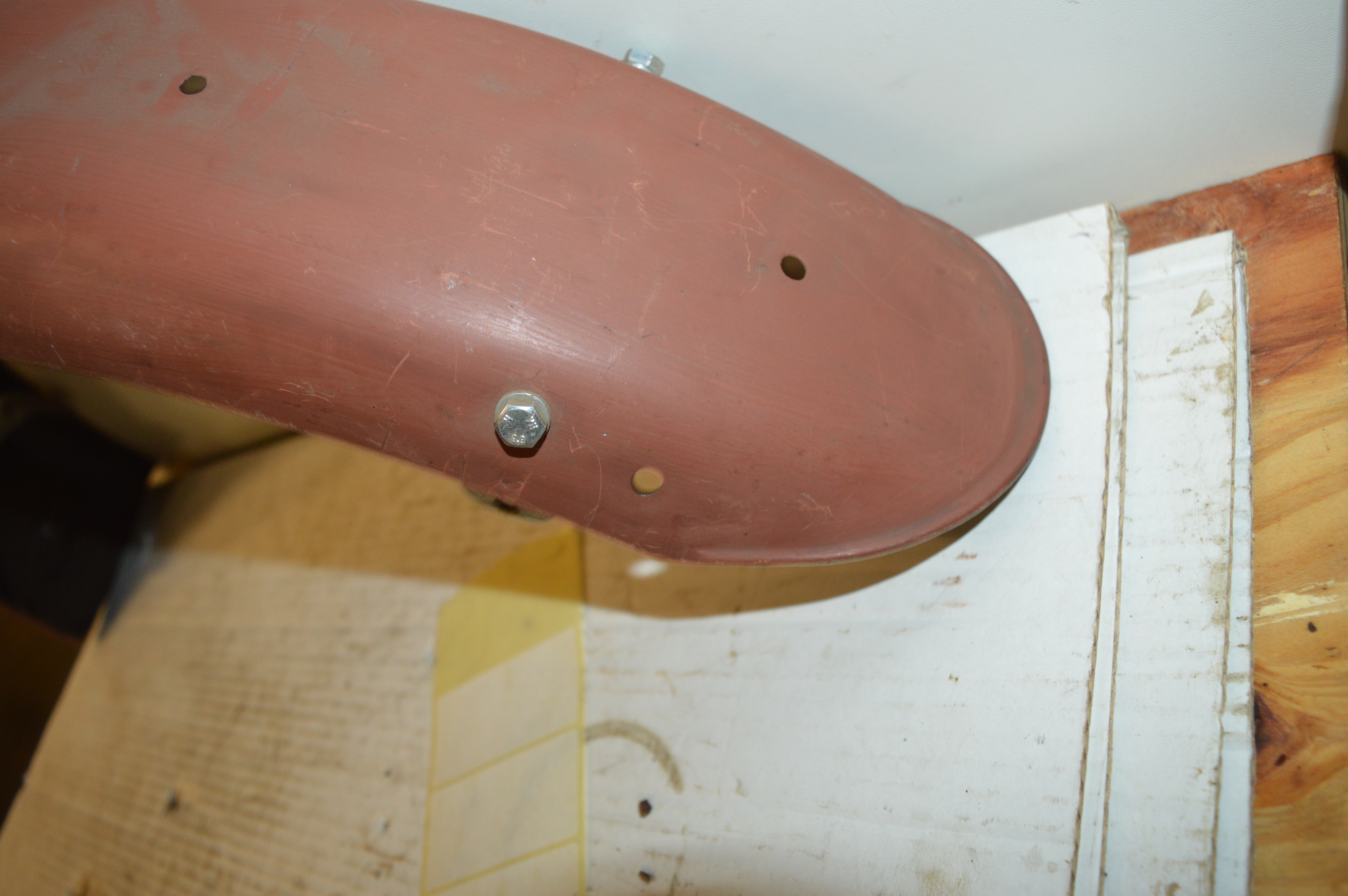 Spatbord voor girder fork lengte 70 cm
