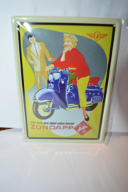 Zundapp Bella Scooter Blik Reclame Plaat 10x15