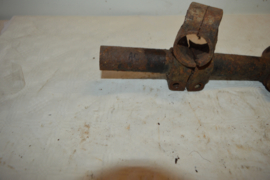 Zijspan klem/buis/bout lengte 26cm/breed 10cm/buis33mm/gat 39mm